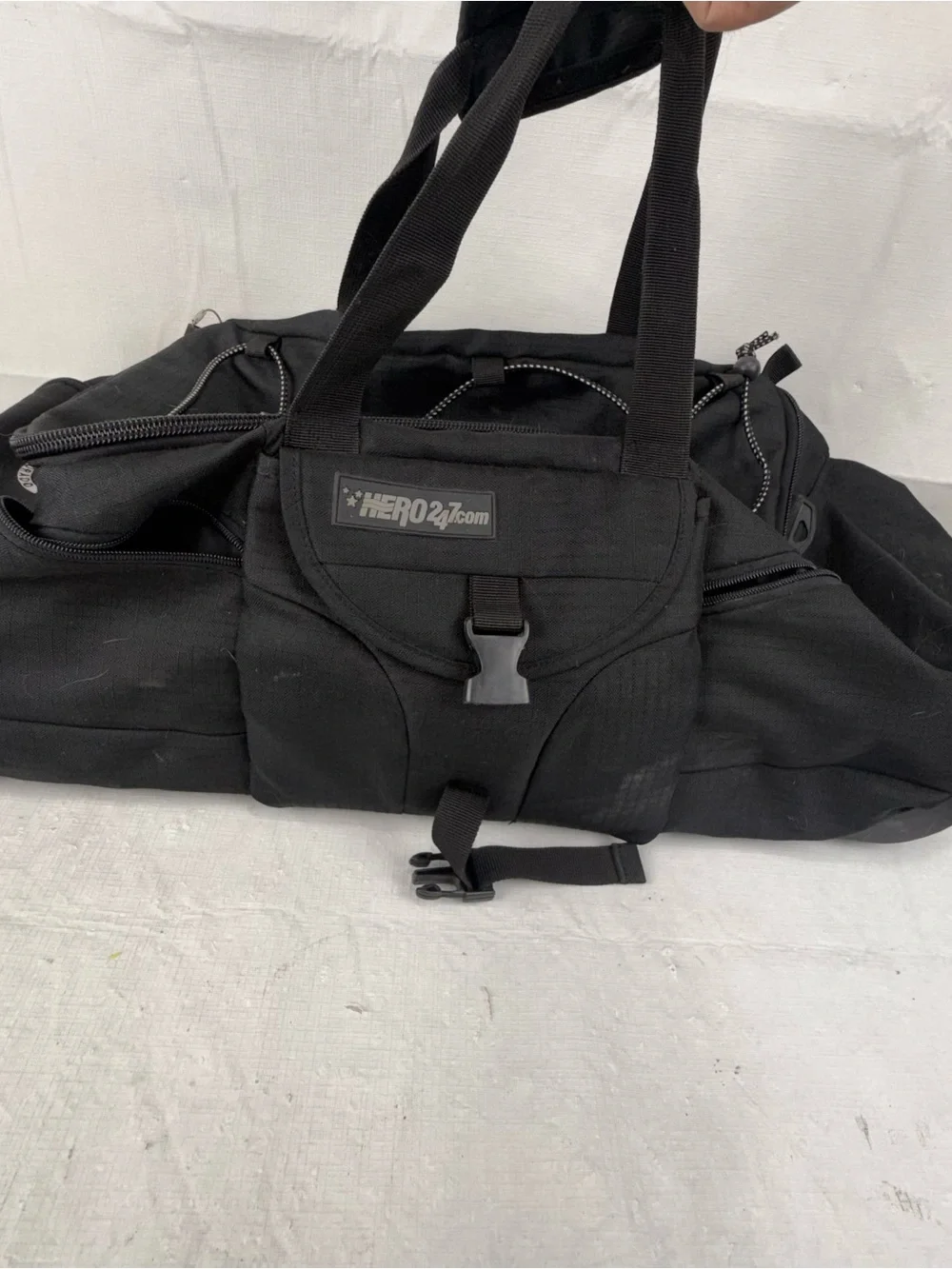 Hero247.com Wheeled Duffel Bag Luggage Carry On Gym Black CSP State Patrol Logo